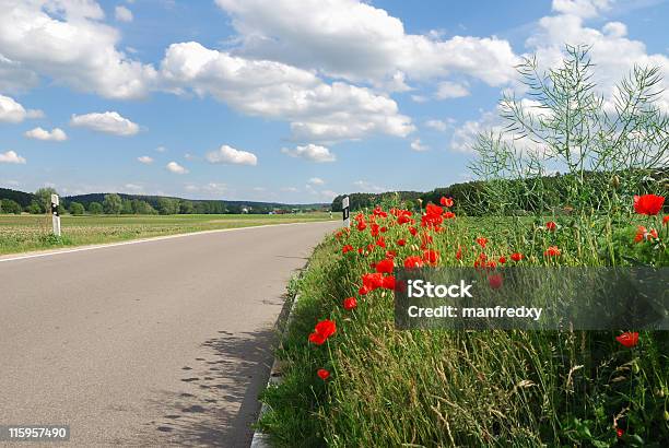 Foto de Country Estrada e mais fotos de stock de Ajardinado - Ajardinado, Alemanha, Azul