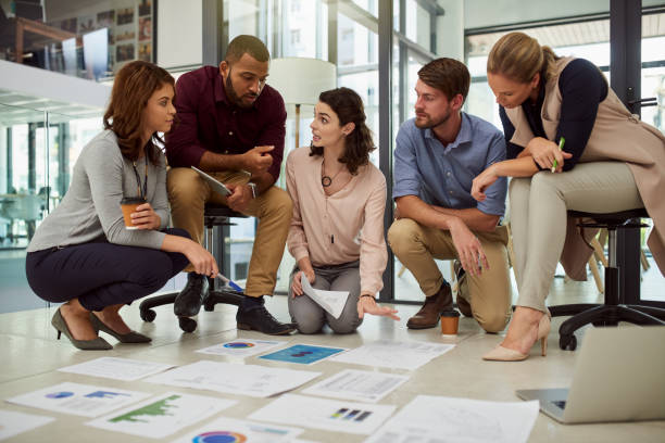 istock Working carefully through their best concepts 1159576555