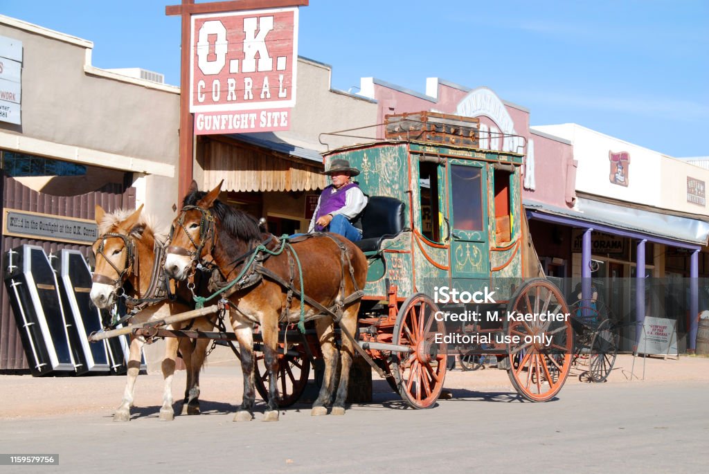 Tombstone Tombstone, Arizona, 04/06/2012
historic coach in front of O.K. Corral in western town of Tombstone Tombstone - Arizona Stock Photo