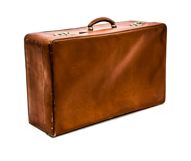 istock Vintage Suitcase isolated on white Background 1159580071