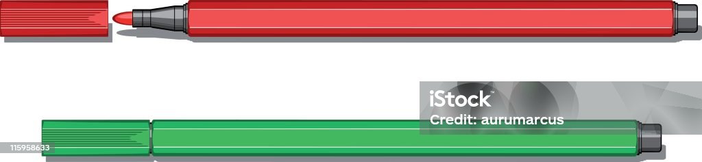 Rotulador indeleble - arte vectorial de Realismo libre de derechos