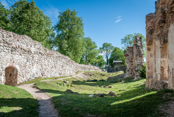 istock Ancient ruins of a knight's castle in Dobele. 1159587210