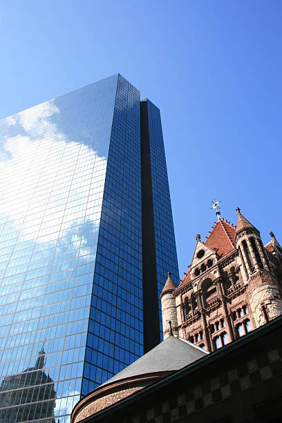 보스턴 - boston church famous place john hancock tower 뉴스 사진 이미지