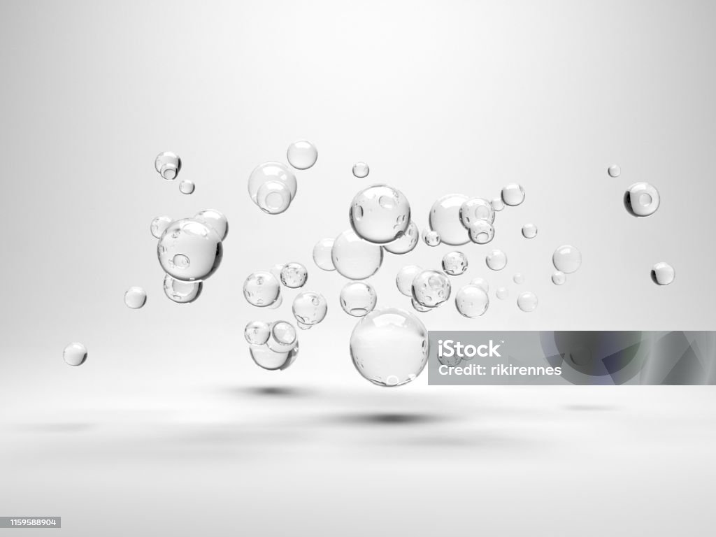 abstrakte Glaskugel, 3D-Illustration - Lizenzfrei Wasser Stock-Foto