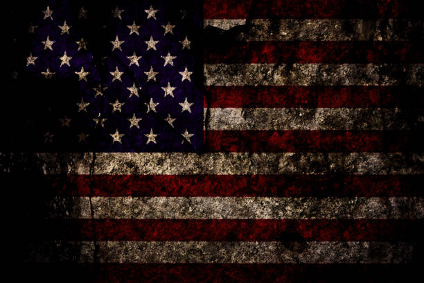 Grunge rocky US flag