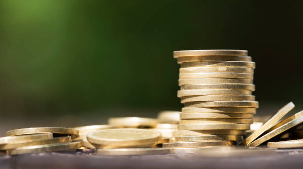 istock Stack of money coins, savings concept 1159591857