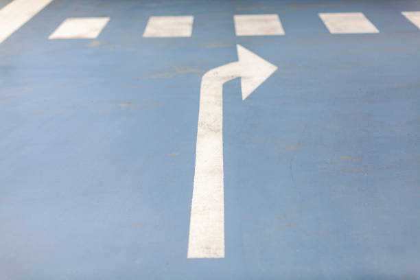 istock Road sign in the parking. 1159592951