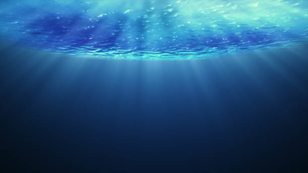 istock Beautiful underwater sea scene view  and ripples. 1159594948