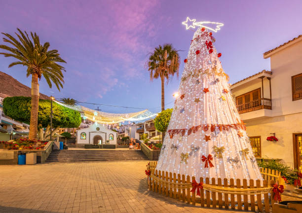 marché de noel à puerto de santiago - tenerife spain santa cruz de tenerife canary islands photos et images de collection