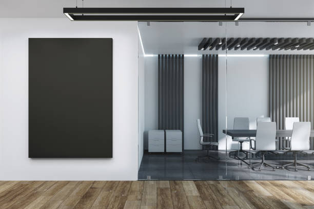 istock Modern concrete meeting room 1159602971