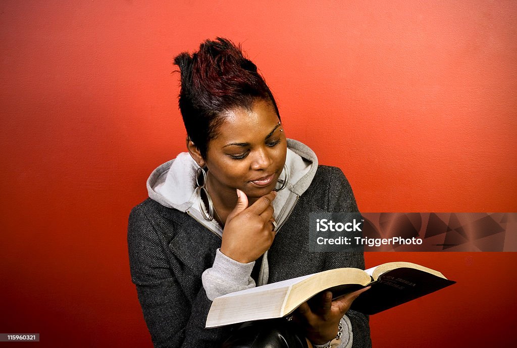 Portrait afro-américain - Photo de Bible libre de droits