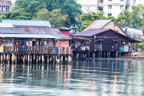 istock Lee Clan Jetty view during sunrise in George Town Penang 1159604931