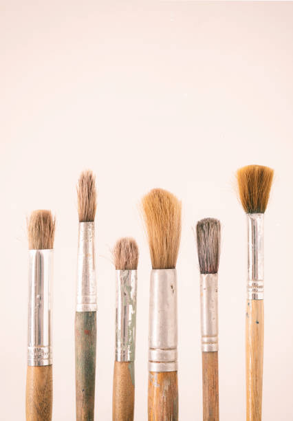istock Line Of Artist's Paint Brushes 1159604947