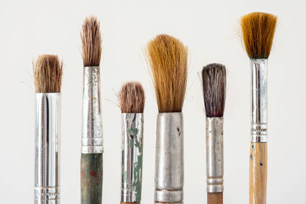 istock Line Of Artist's Paint Brushes 1159605113