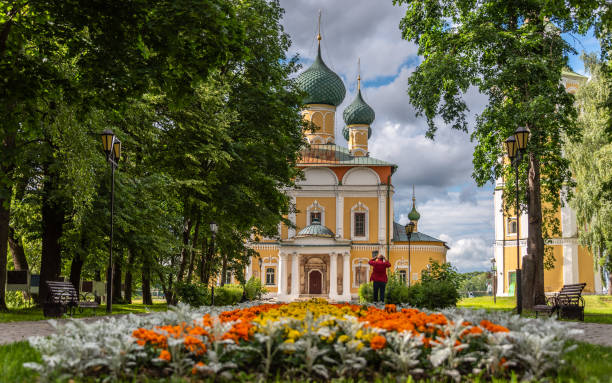 cattedrale di spaso-preobrazhensky a uglič russia - uglich foto e immagini stock