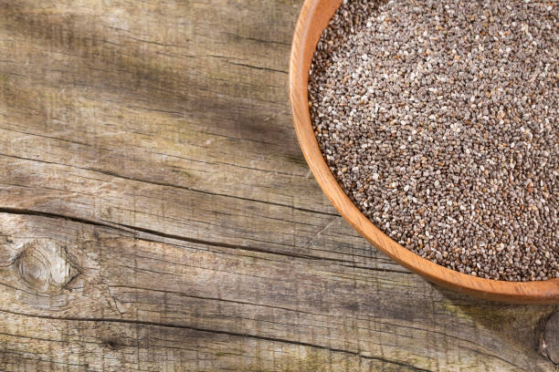 istock Organic chia seeds - Salvia hispanica. 1159607996