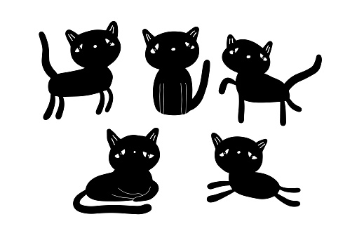 Mèo Buồn Tay Vẽ Vector Bộ Minh Họa Theo Phong Cách Hoạt Hình Tối Giản Bóng  Đường Viền Hình minh họa Sẵn có - Tải xuống Hình ảnh Ngay bây giờ - iStock