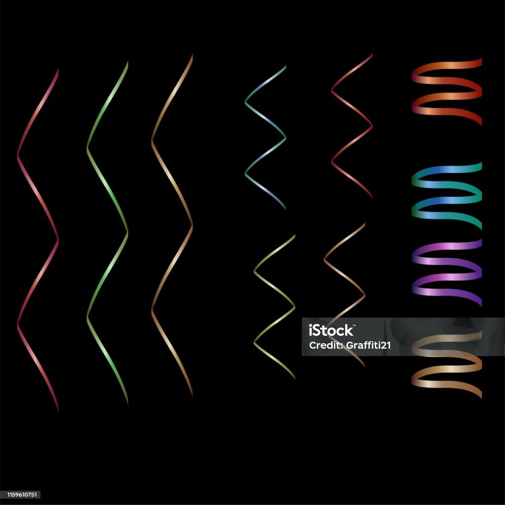 Multicolor Ribbons Vector Illustration Eps 10 Stock Illustration ...