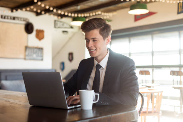 istock Businessman in cafe 1159612934