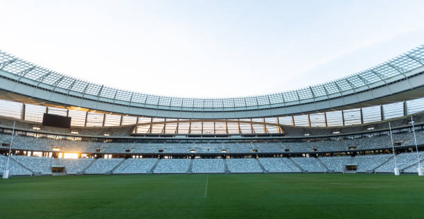 istock Rugby stadium at dawn 1159613973