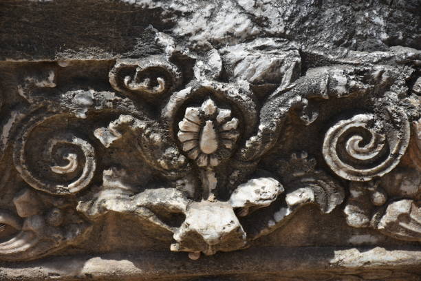 istock Ornament of outside wall, Didyma, Turkey 1159614227