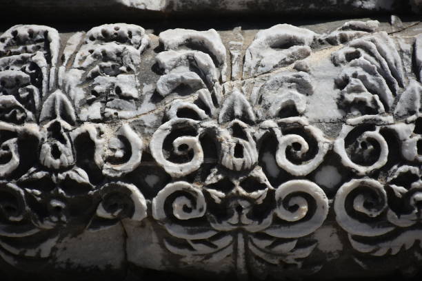 istock Ornament of outside wall, Didyma, Turkey 1159614242