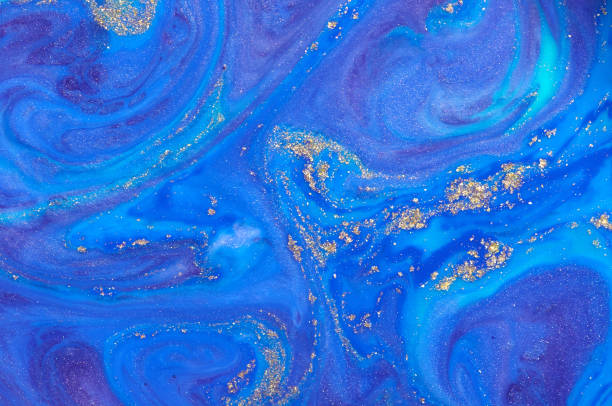istock Colourful acrylic bubbles.Abstract ink design template mixed texture background. Liquid color backdrop. Wallpaper pattern. Oil poster . Design template. Fluid art 1159614663