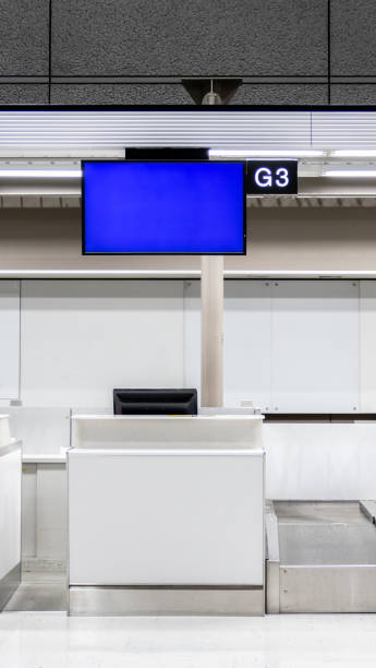 istock Check in counter at airport 1159615629