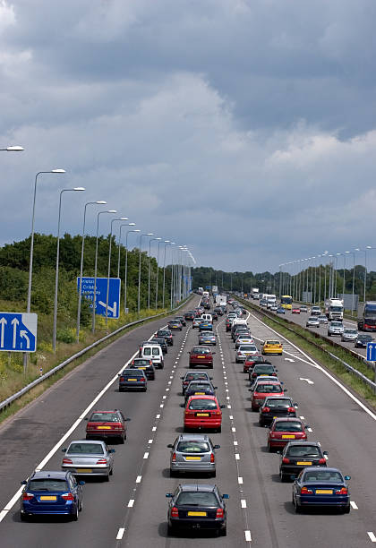 Traffic Just another Holiday weekend on the roads. traffic car traffic jam uk stock pictures, royalty-free photos & images