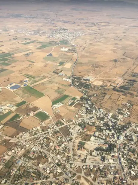 Turkish Republic of Northern Cyprus view from airplane.
Cyprus 05/12/2019