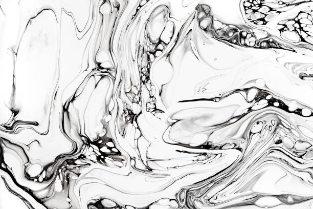 istock Abstract ink fluid marbled texture. Luxurious granite, marble mineral pattern wallpaper. 1159617299