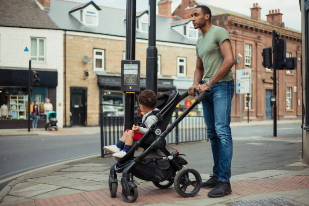 istock Father and Son Out For a Walk 1159618843