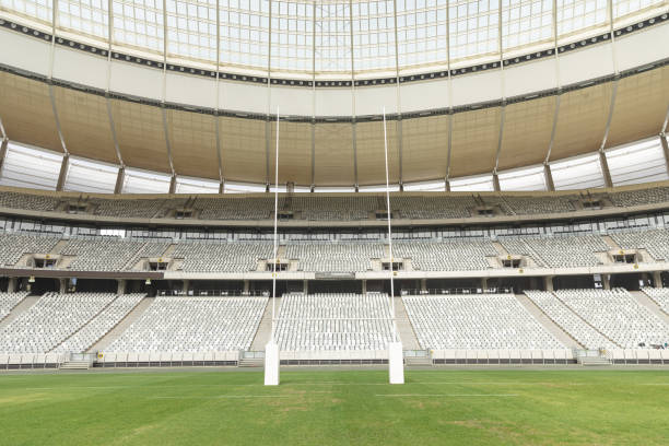 istock Rugby goal post in a stadium 1159623359