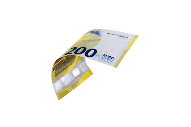 istock Flying Euro money note over the white background 1159626361