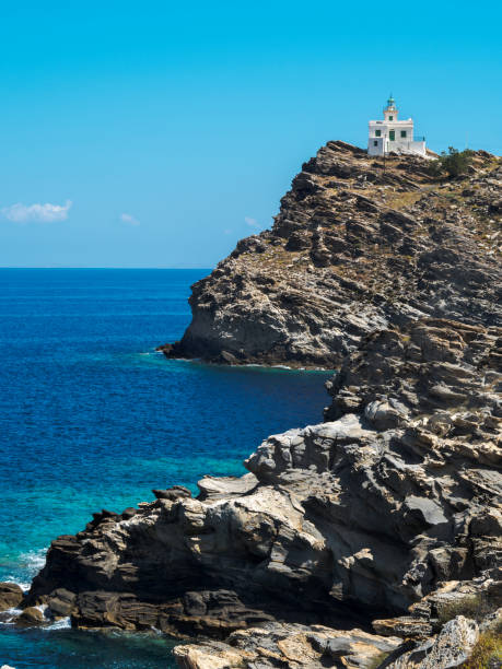 istock Traditional lighthouse in Greece , Paros Island 1159631036