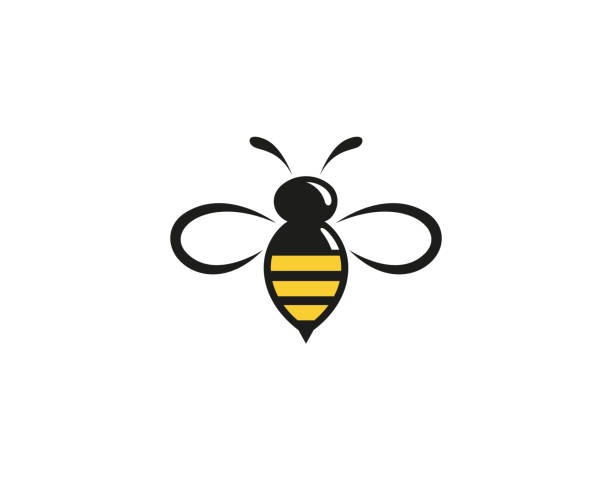 stockillustraties, clipart, cartoons en iconen met creative abstract hommel logo ontwerp vector symbool illustratie - bee