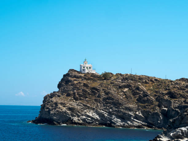 istock Traditional lighthouse in Greece , Paros Island 1159633679