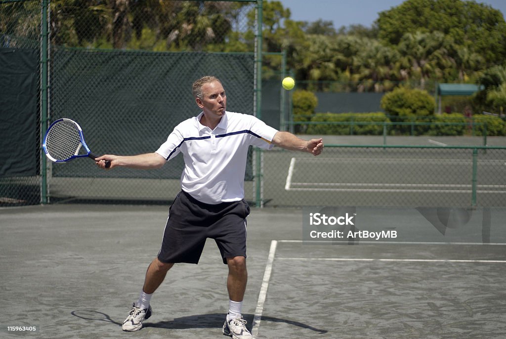 Giocatore di Tennis - Foto stock royalty-free di Giochi per bambini