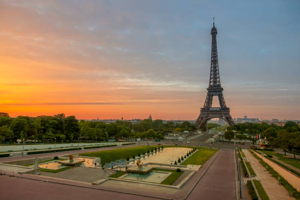 istock Morning near the Eiffel Tower 1159637447