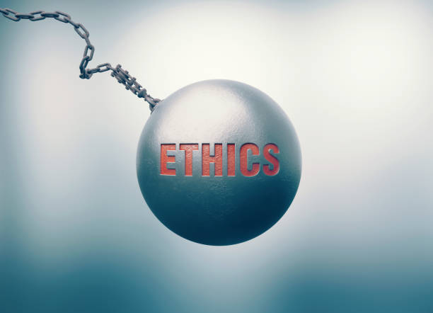 istock Power of Ethics - Wrecking Ball Over Defocused Background 1159638501