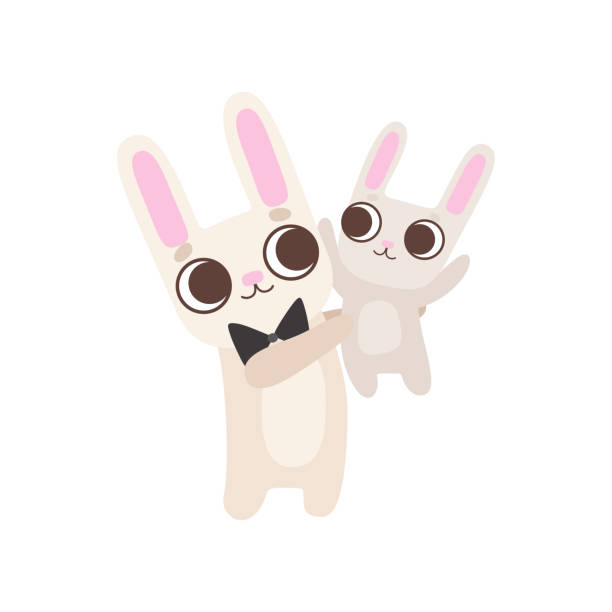 Ilustración de Familia Feliz De Conejitos Padre Conejo Sosteniendo Bebé En Las Manos Lindo Caricatura Hares Personajes Vector Ilustración y más Vectores Libres de Derechos de Animal - iStock Ilustración de Familia Feliz De Conejitos Padre Conejo Sosteniendo Bebé En Las Manos Lindo Caricatura Hares Personajes Vector Ilustración y más Vectores Libres de Derechos de Animal - iStock