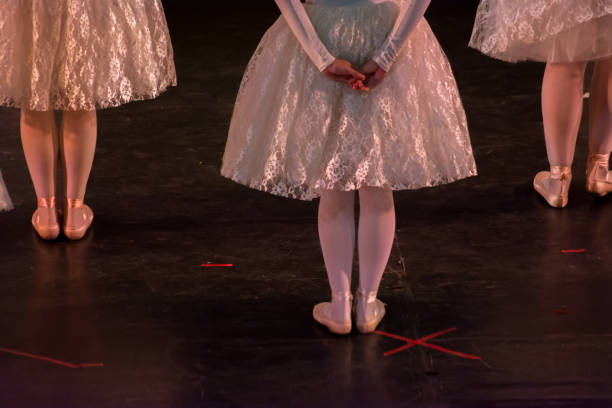 istock Ballet Dancers with Classical Dresses performing a ballet 1159644818