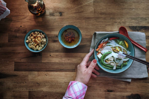 istock Vegetable Pad-Thai with Lemon Rice Noodles 1159644997
