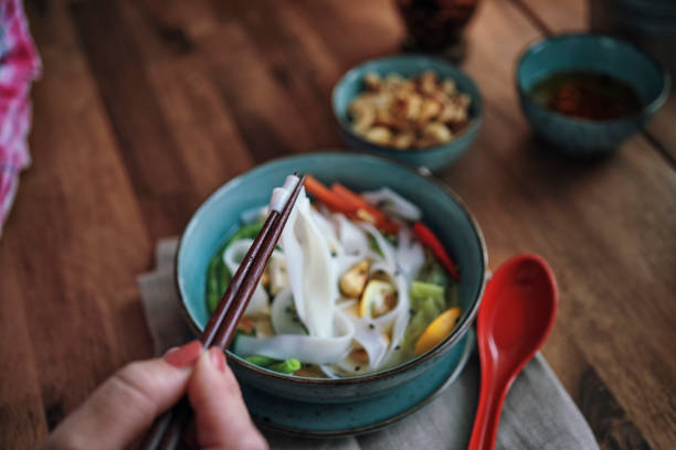 istock Vegetable Pad-Thai with Lemon Rice Noodles 1159645002