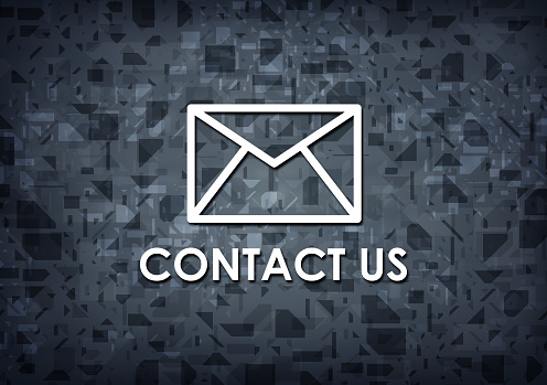 Contact Us Black Background Stock Illustration - Download Image Now ...
