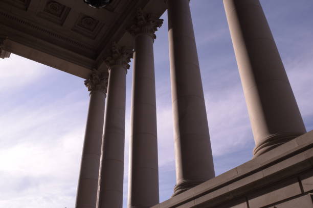istock Architectural Columns Against Morning Sky At Washington State Capitol 1159650036