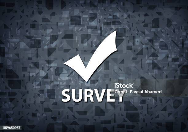 Survey Background Simple Survey Black Background Stock Illustration - Download Image Now ...