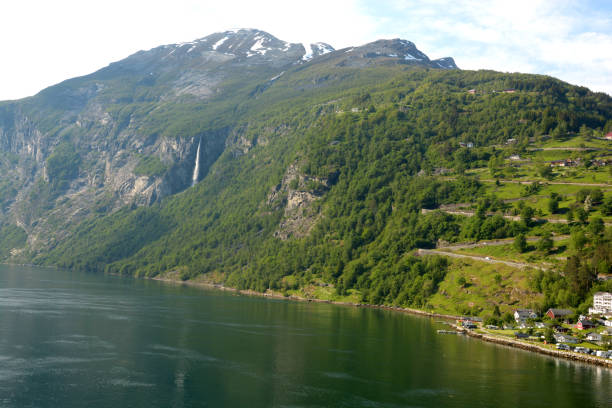 istock ornevegen or eagle road in norway with waterfalls 1159652823
