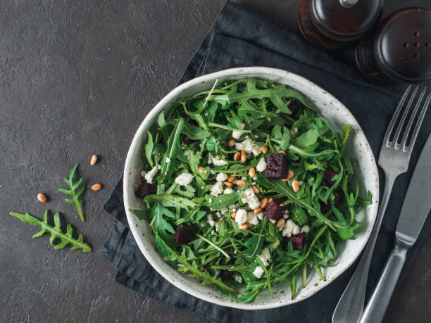 istock Aragula, beet and cheese salad 1159655585