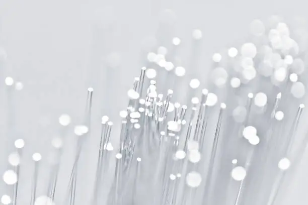 Photo of Gray Fiber Optic Technology Background